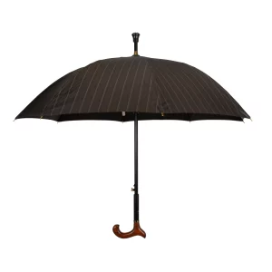 Schirmstock, 78 cm lang, dunkelgrau (ausgeklappt)