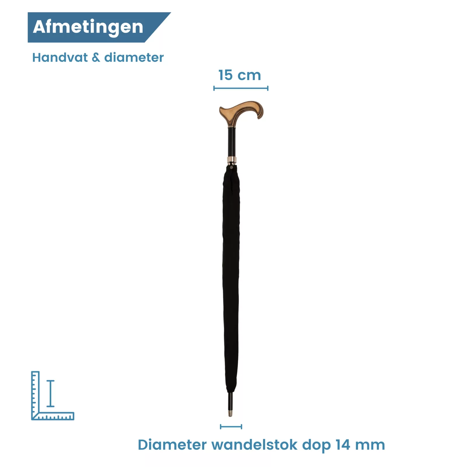 Durchmesser Schirmstock schwarz
