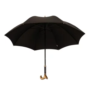 Schirmstock, 92 cm lang, schwarz, Derby-Griff, insgesamt