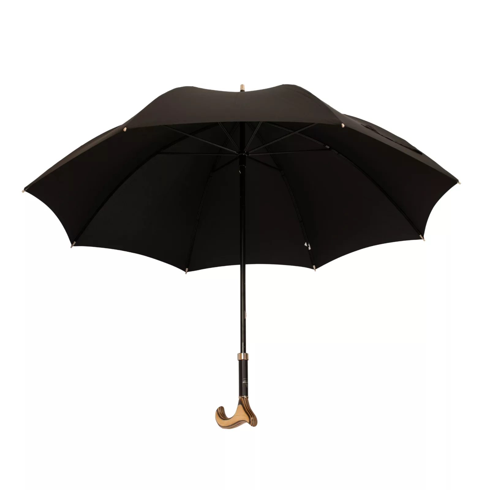Schirmstock, 92 cm lang, schwarz, Derby-Griff, insgesamt