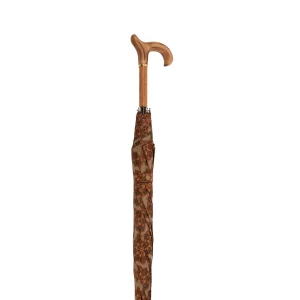 Schirmstock aus italienischem Satinstoff, beige