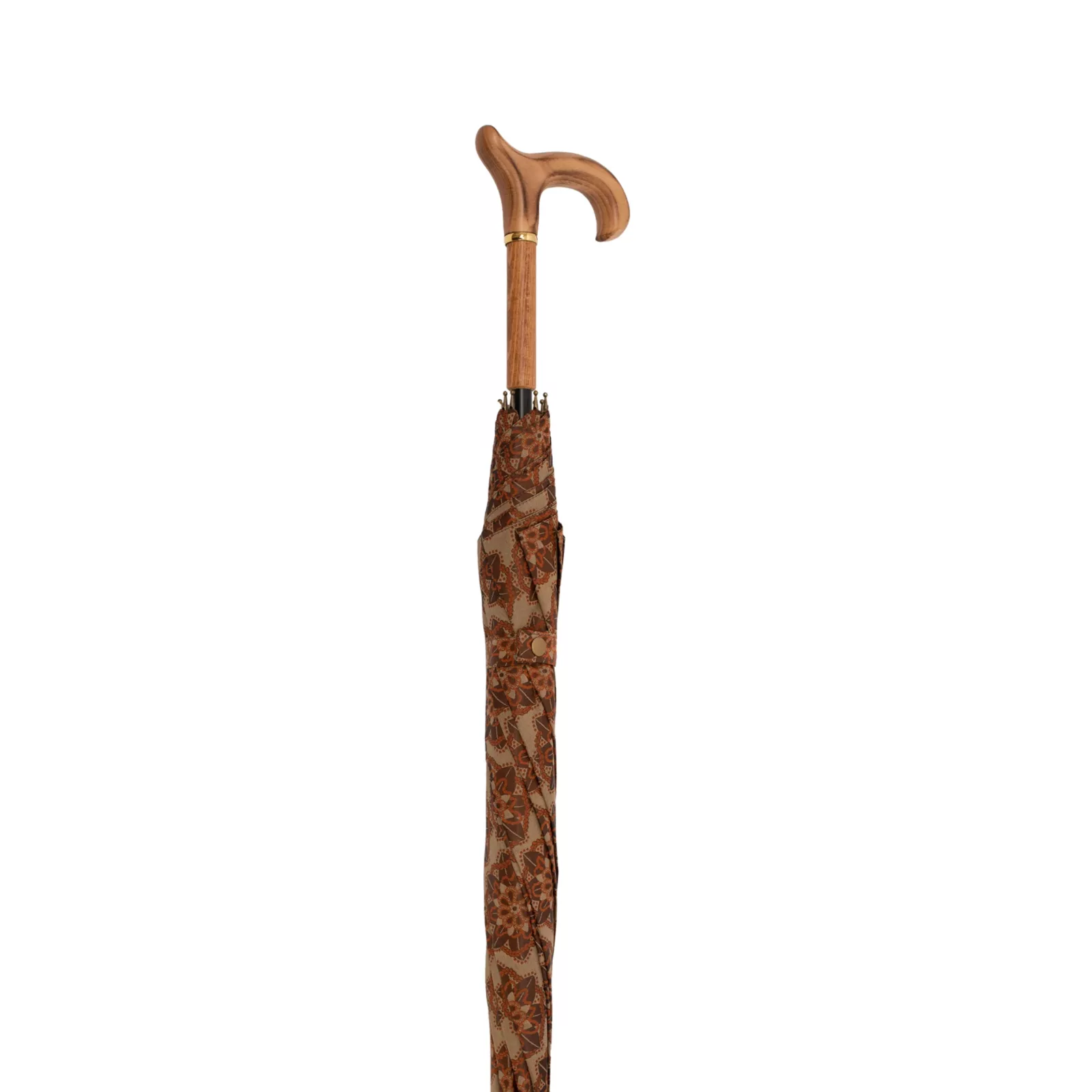Schirmstock aus italienischem Satinstoff, beige