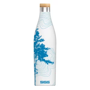 Sigg-Thermosflasche, ein halber Liter, weiß, Baum