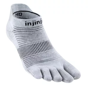 Zehensocken 37 bis 40, leicht, unsichtbar, Coolmax, grau