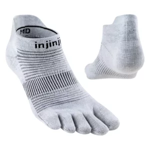 Zehensocken 37 bis 40, leicht, unsichtbar, Coolmax, grau, hinten