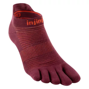 Zehensocken 37 bis 40, leicht, unsichtbar, Coolmax, rot