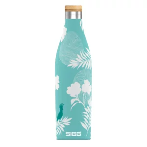 Sigg-Thermosflasche, ein halber Liter, hellblau