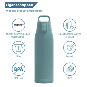 Thermosflasche Shield Therm One Eco Green 1 Liter mit Verschluss