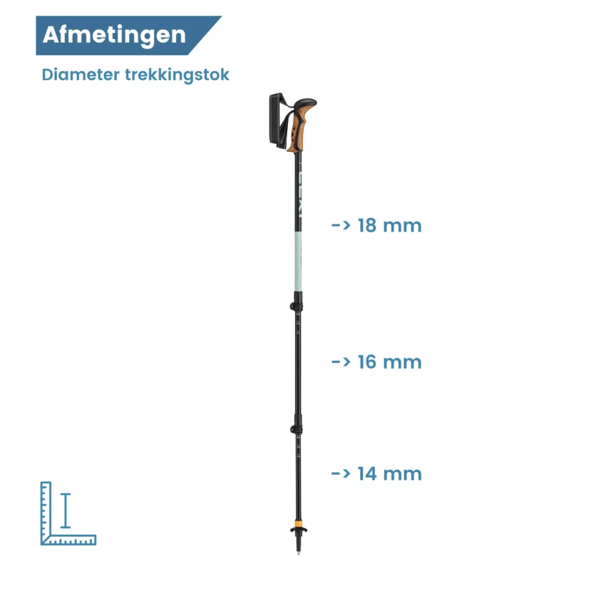 Trekkingstöcke Khumbu 2026 antishock er Durchmesser
