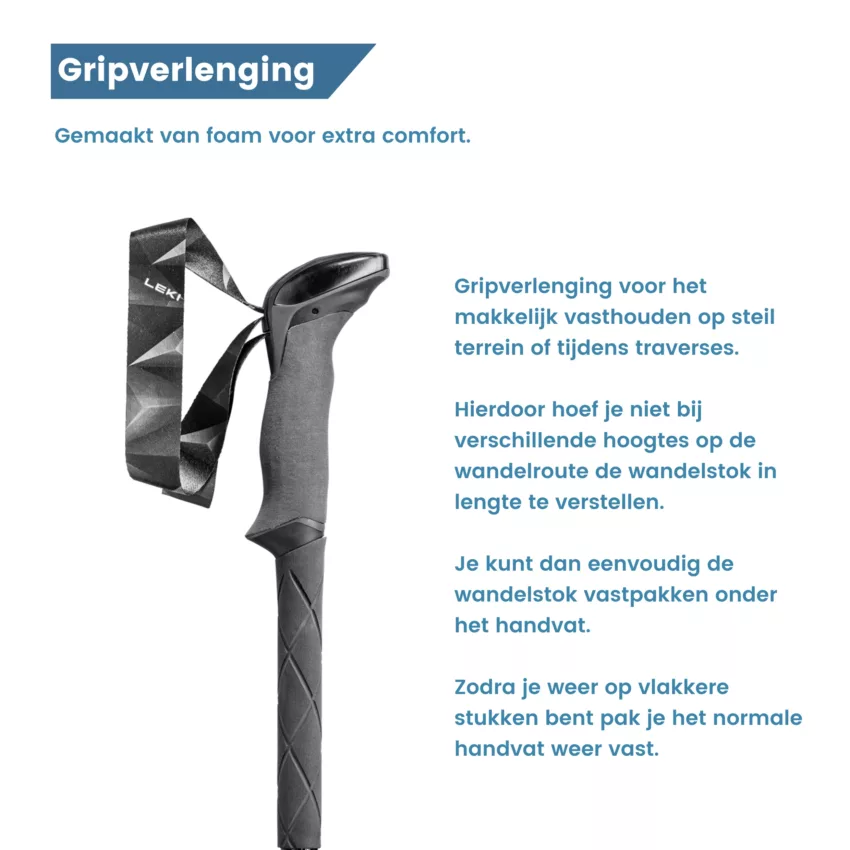 Griffverlängerung Makalu antishock klappbarer Carbon-Griff
