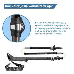 Wie klappt man den Wanderstock zusammen?