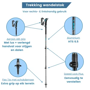 Trekking-Wanderstock Makalu, leichter Stock