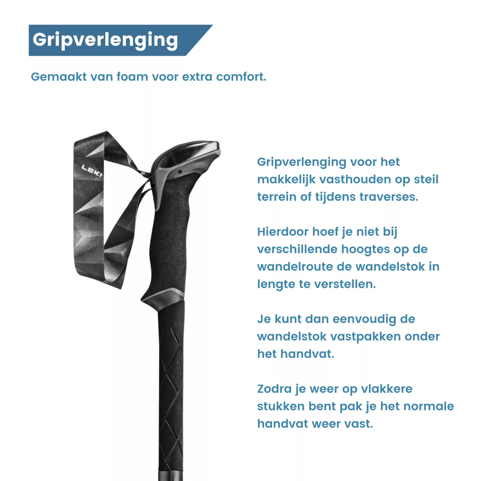 Griffverlängerung für Makalu Carbon-Wanderstock