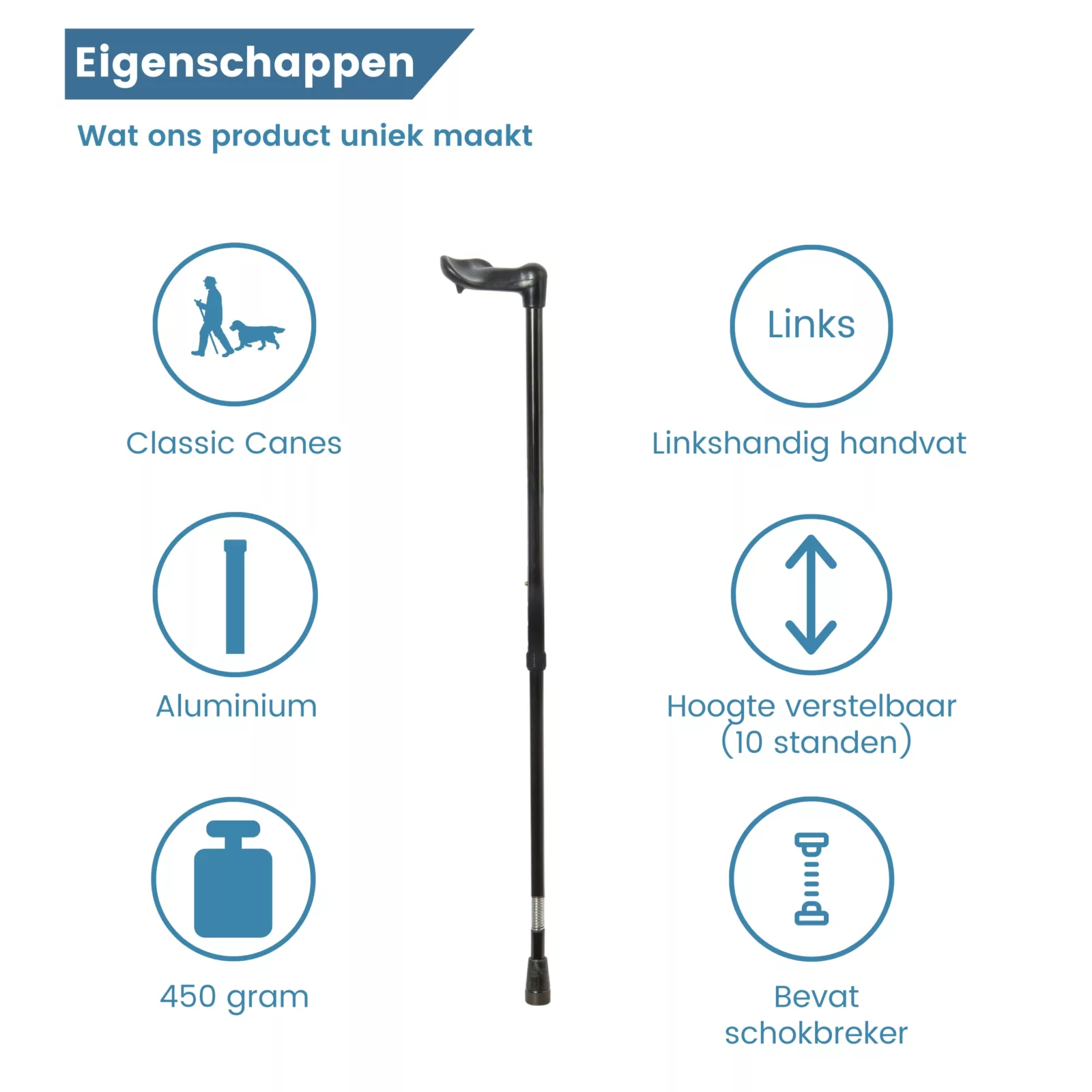 Eigenschaften des Wanderstocks