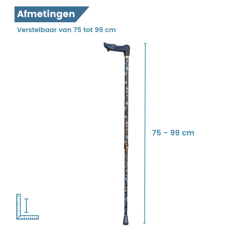 Maße des Wanderstocks