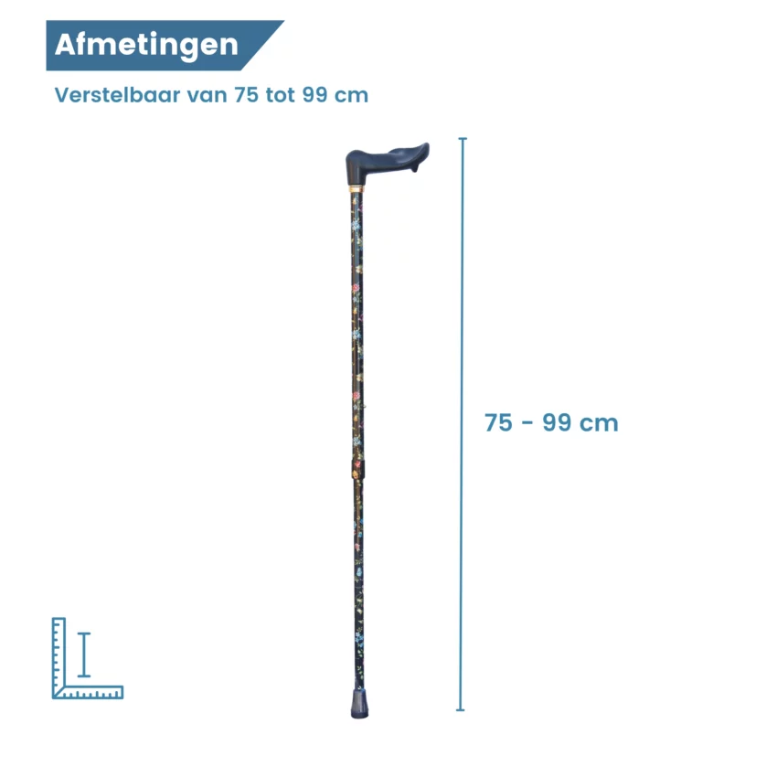 Längenverstellbar von 75 bis 99 cm