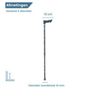 Durchmesser des Wanderstocks