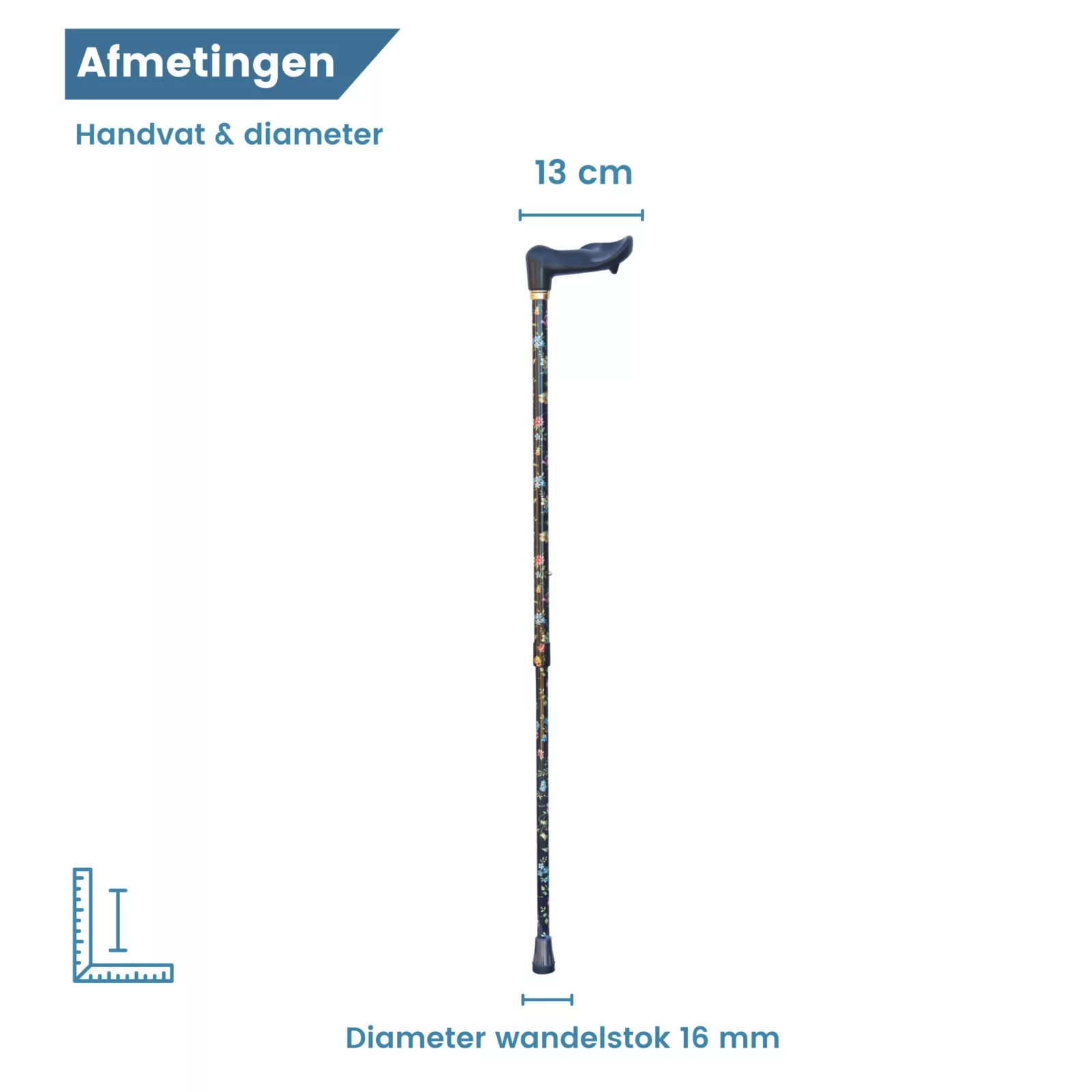 Durchmesser des Wanderstocks