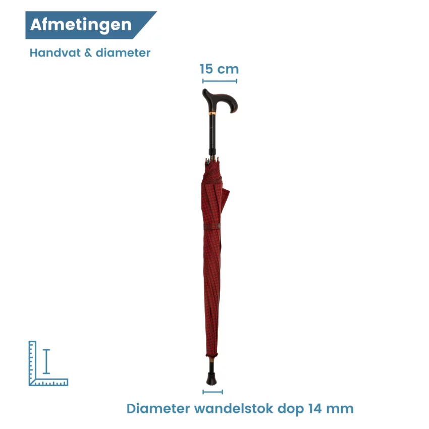 Durchmesser Schirmstock Verstellbar rot