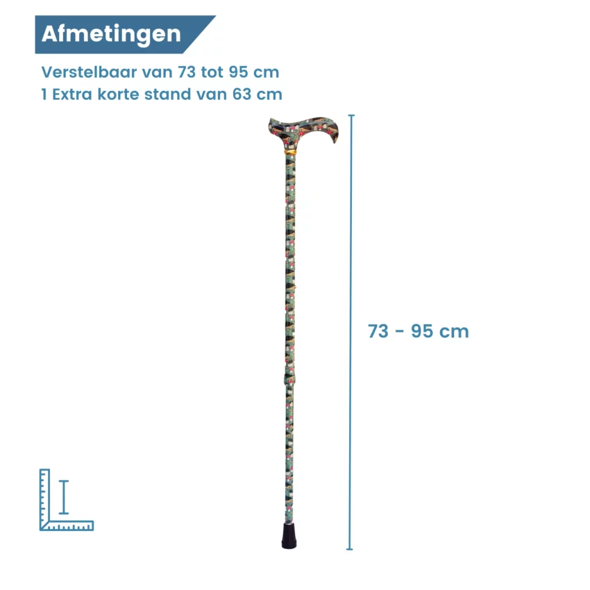 Maße des Wanderstocks „Egels“