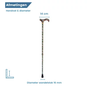 Wanderstock grün Durchmesser