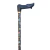 Classic Canes Ergonomischer Gehstock – Schwarz – Mit Blumen – Rechts