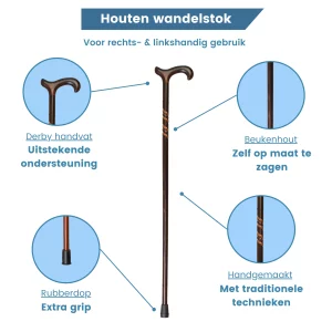 Gehstock aus Buchenholz USP