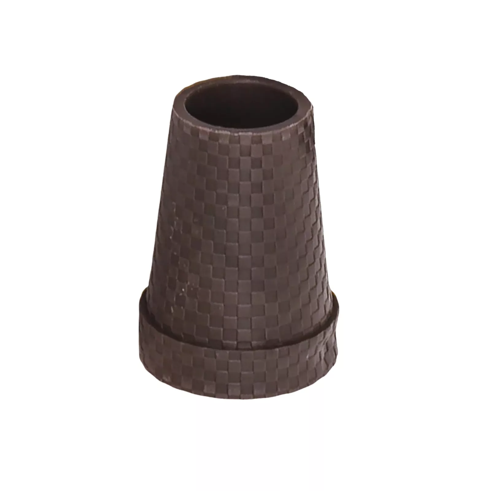 Stock-Gummipuffer, braun, mit Stahleinsatz, 18 mm