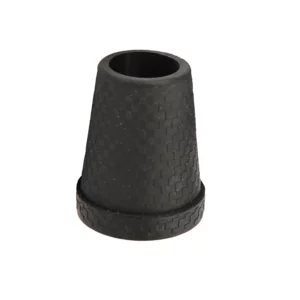 Stock-Gummipuffer schwarz mit Stahleinsatz 14 mm