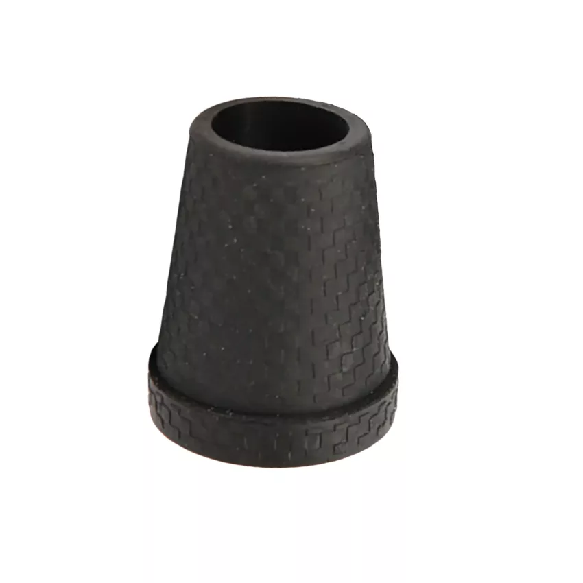 Stock-Gummipuffer schwarz mit Stahleinsatz 14 mm