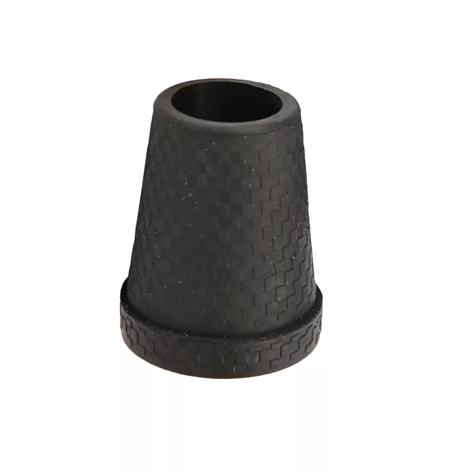 Stock-Gummipuffer schwarz mit Stahleinsatz 14 mm