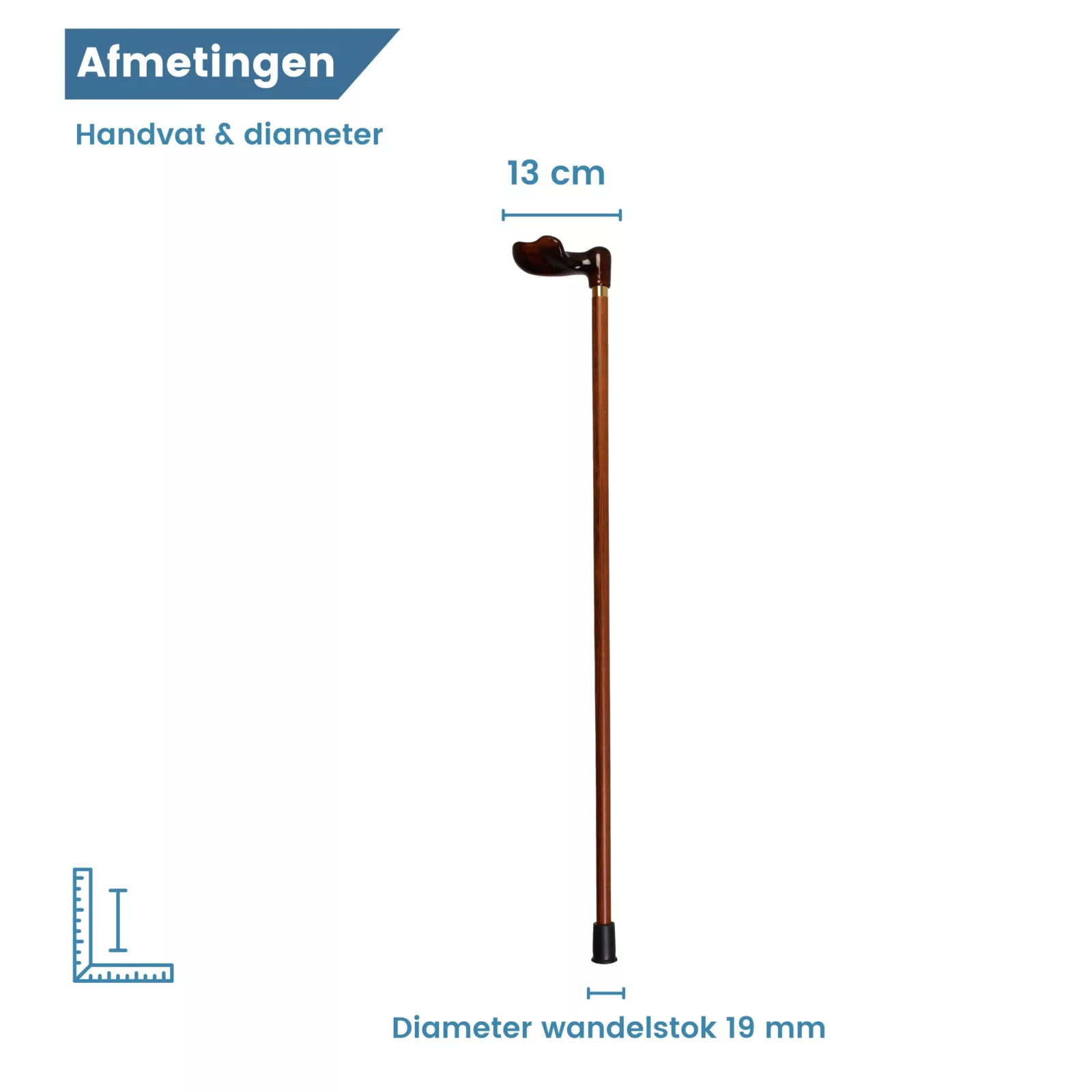 Durchmesser des Wanderstocks