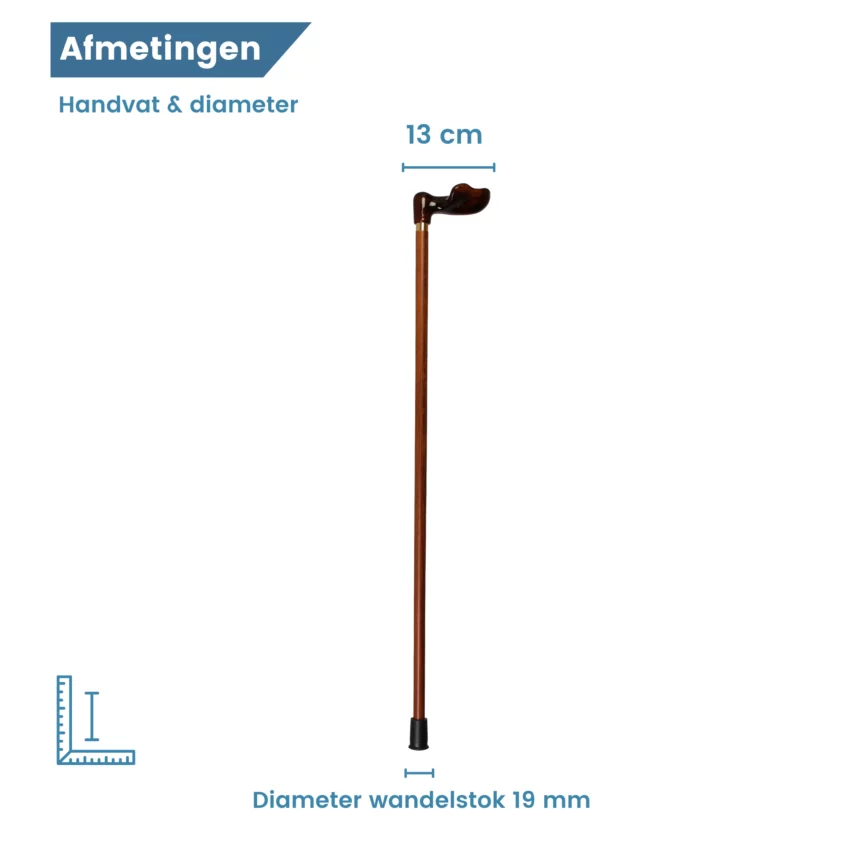 Durchmesser des ergonomischen Gehstocks