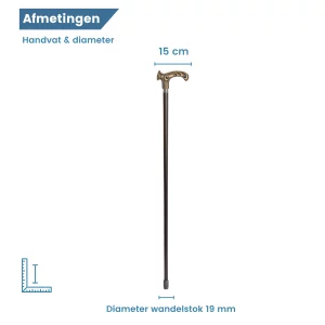 Durchmesser des Wanderstocks
