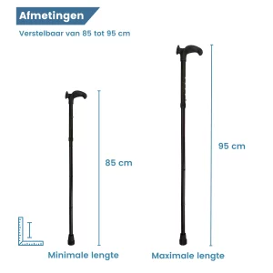Maße des Wanderstocks