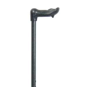 Ergonomischer Gehstock für Rechtshänder, höhenverstellbar, schwarz
