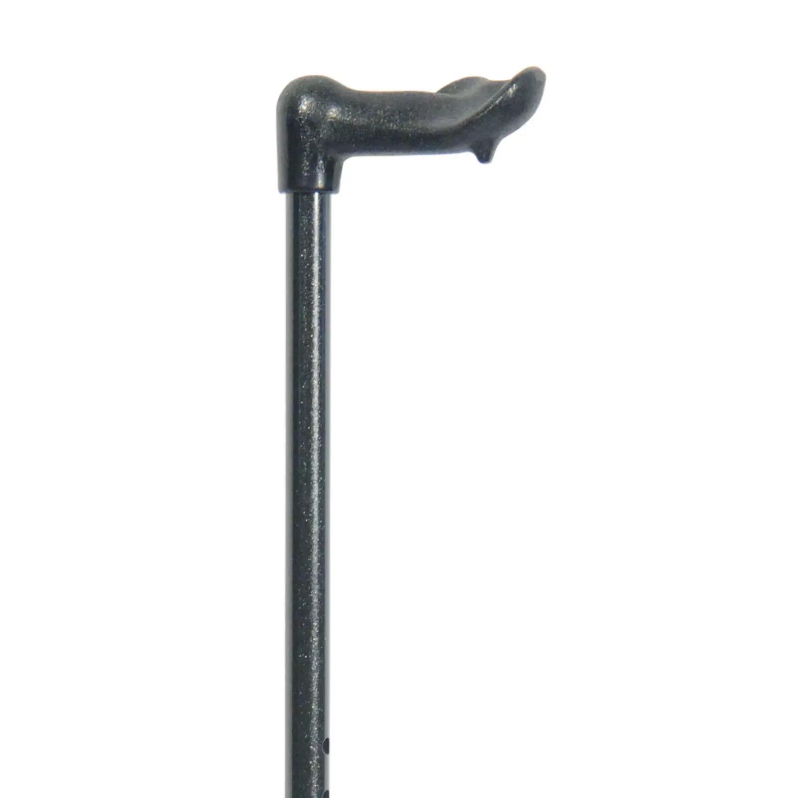 Ergonomischer Gehstock für Rechtshänder, höhenverstellbar, schwarz
