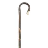 Classic Canes Hirtenstab – Kastanienholz – gebrannt – Doppelspirale – 135 cm