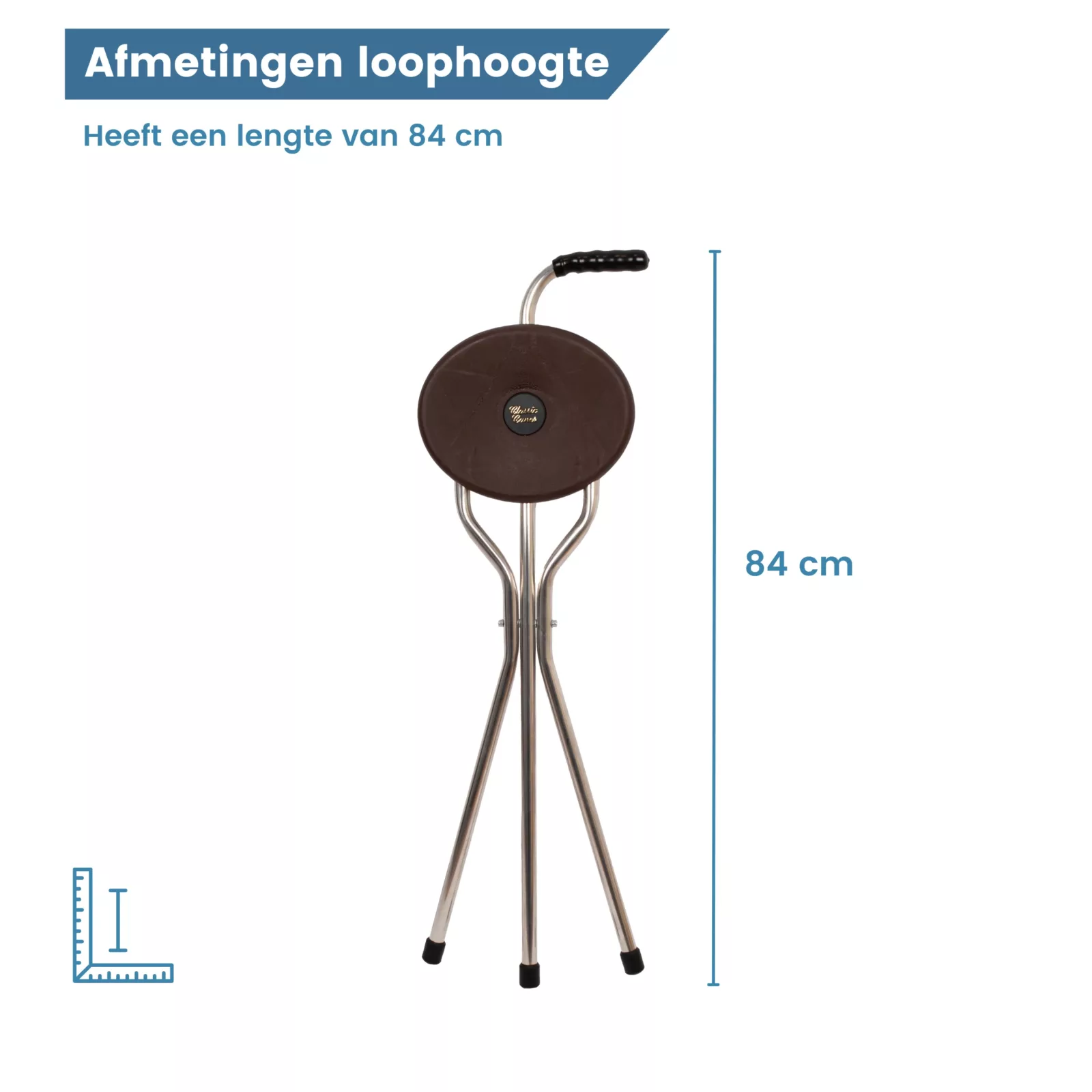 brauner Sitzstock