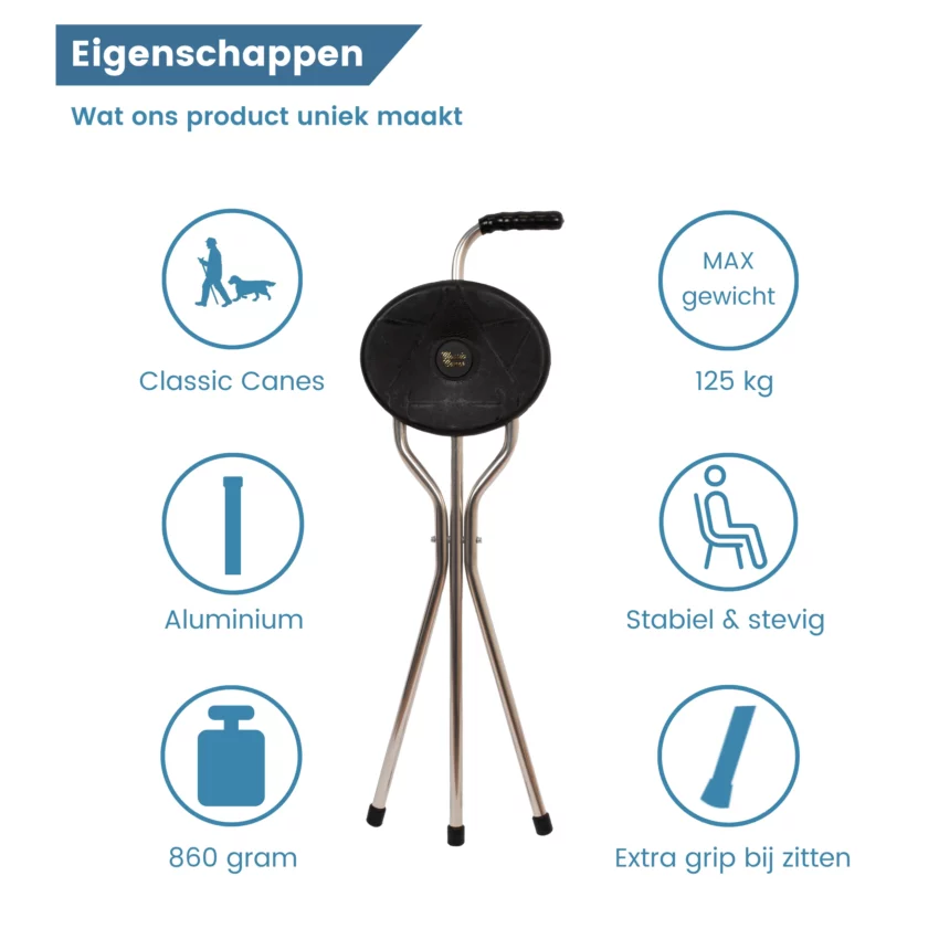 Eigenschaften des Wanderstocks „Maxi“