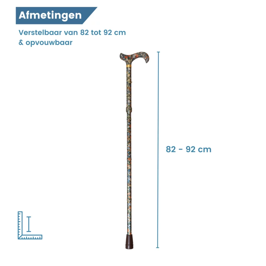 Maße des Wanderstocks