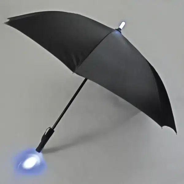 Schirmstock, Regenschirm, LED-Lampe