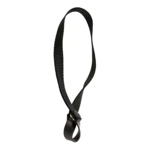 Stock-Handschlaufe mit Druckknopfverschluss, schwarz