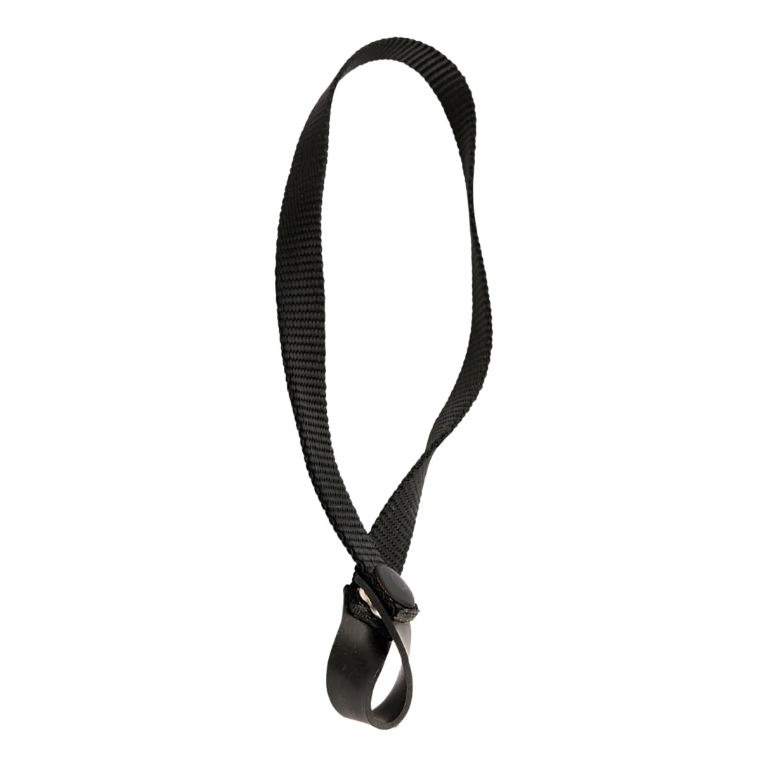 Stock-Handschlaufe mit Druckknopfverschluss, schwarz