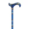 Classic Canes Ausziehbarer Gehstock – Blauer Tartan