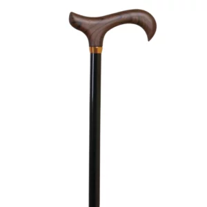verstellbarer Wanderstock aus Aluminium, schwarz
