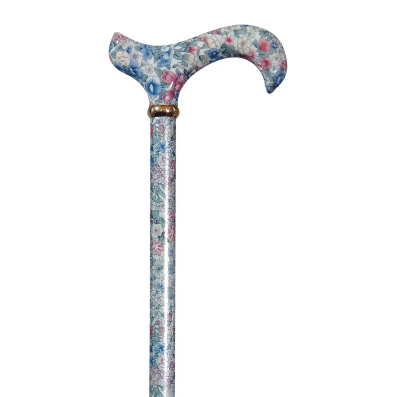 verstellbarer Wanderstock mit Blumenmotiv