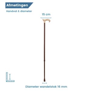 Durchmesser des Wanderstocks