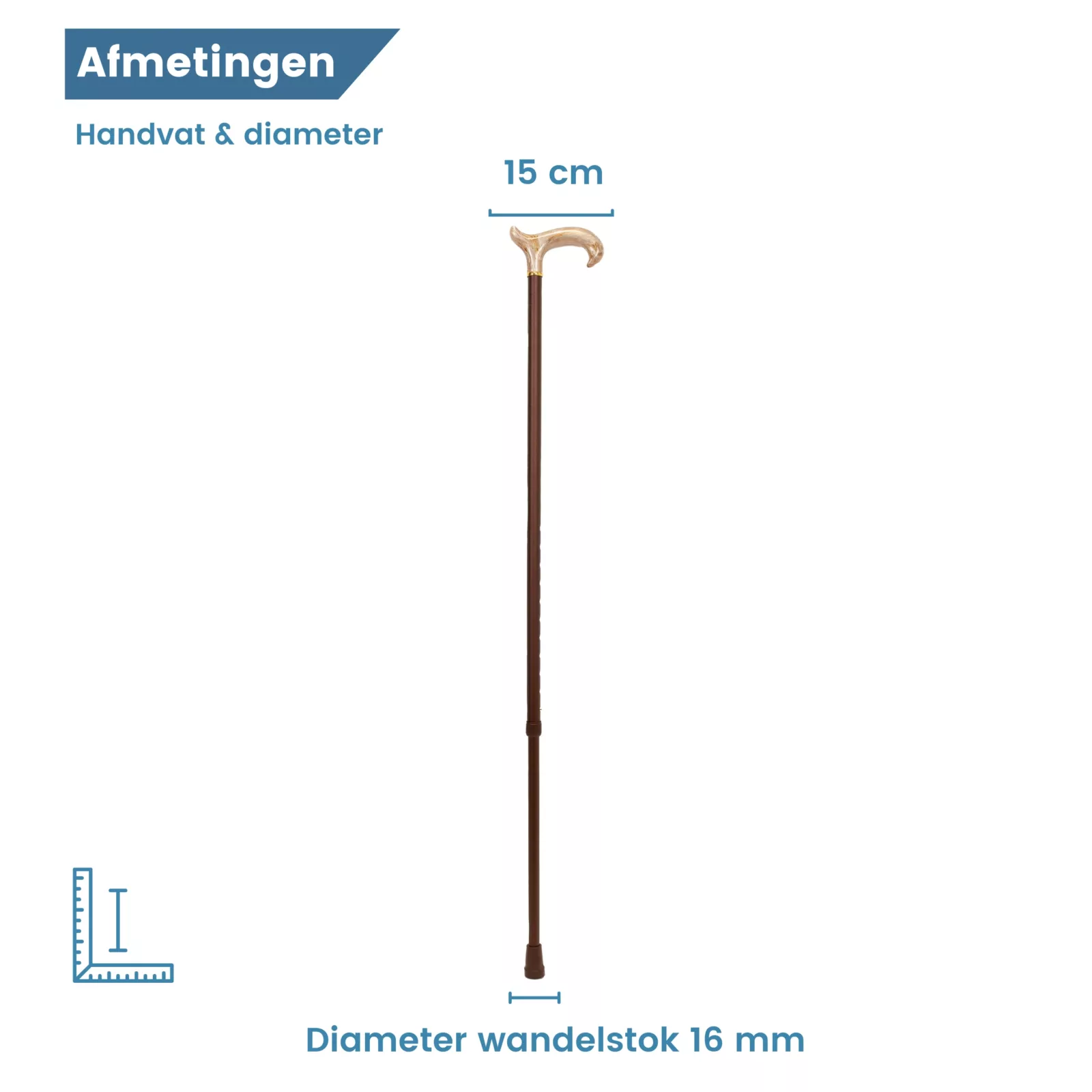 Durchmesser des Wanderstocks