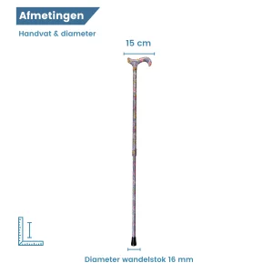Ausziehbarer Gehstock, Durchmesser, Farbe: Lavendel